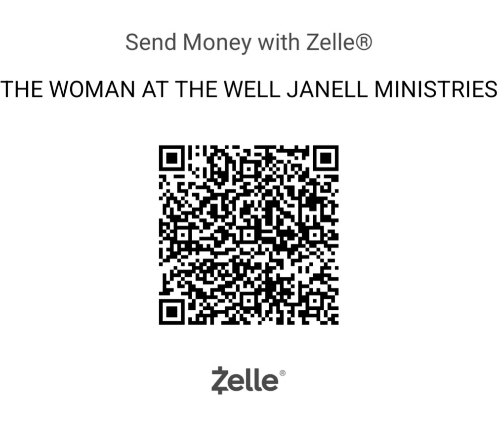 Zelle QR code for The Woman at the Well Janell Ministries